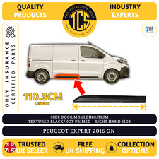 PEUGEOT EXPERT 2016 SIDE DOOR MOULDING/TRIM TEXTURED BLACK MWB & LWB RIGHT SIDE