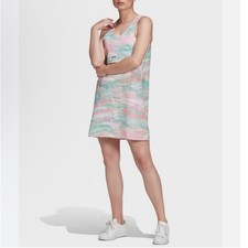 ADIDAS Originals Trefoil Pink/Green/Yellow Dress NWT