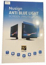 NUSIGN 23-24" Easy Hang Blue Light Blocking Screen Protector Panel for Desktop