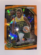 2025 WNBA Prizm Jordan Horston #37 Orange Cracked Ice