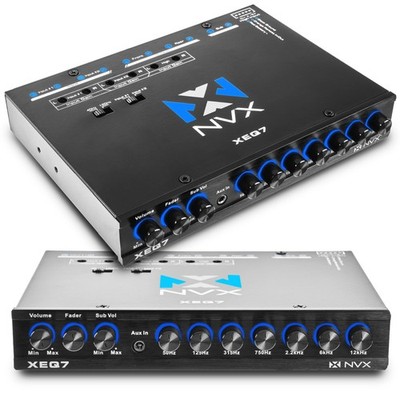 XEQ7 - Graphic Equalizer 7-Band Graphic Equalizer with Front 3.5mm Auxiliary ...