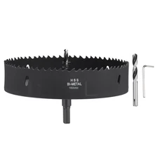 How Saw Kit 6-5/16" Cutting Diameter Bi-Metal M42 High Speed Steel Black