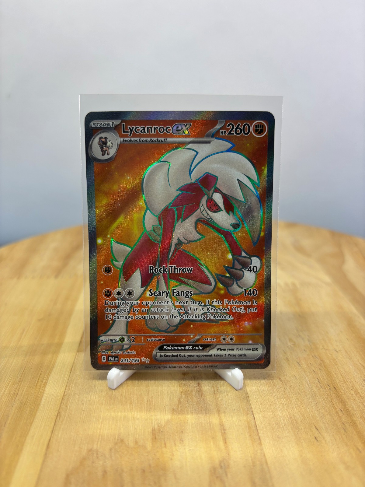 Lycanroc ex 241/193 Sv02: Paldea Evolved Holo