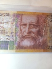 SLING'S ??TEST NOTE De La Rue Giori 2000 Unit Opti-Nota Gutenberg - GIOR- UNC