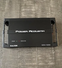 USED POWER ACOUSTIK CAR AMP RZR4-1500D