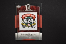 Rogers Hornsby 2007 Upper Deck Premier Stitchings Patch /50 Cardinals #PS-28