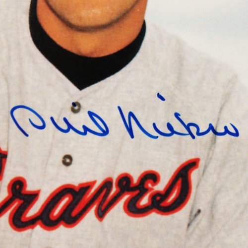 Phil Niekro Signed Photo Card Braves - COA JSA - Picture 2 of 5