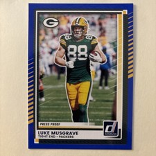 2025 Panini Donruss - Luke Musgrave #268 Press Proof Blue