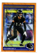 KYLE HAMILTON 2024 PANINI SCORE ORANGE LAVA /630 #25