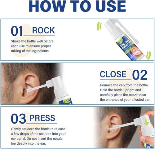 Stop Ringing Ear Drop Tinnitus Relief Spray Ringing Ears Drops Natural Treatment Stop Ringing ...
