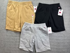 Champion Boys Youth Medium 10/12 Signature Fleece Pull on Shorts Lot of 3