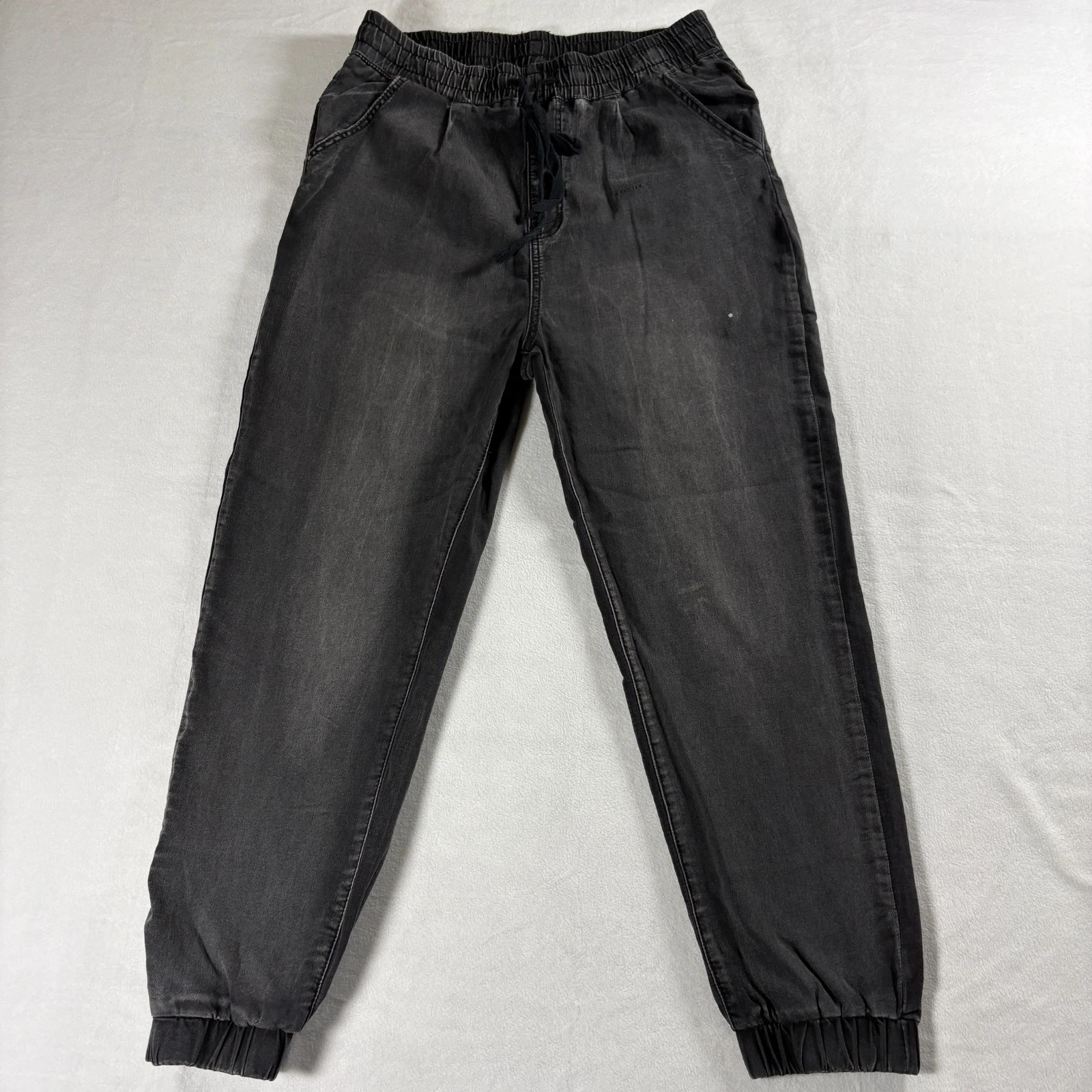 VIP Gray Jogger Pants Mens 15 32 Elastic Waist Drawstring Streetwear