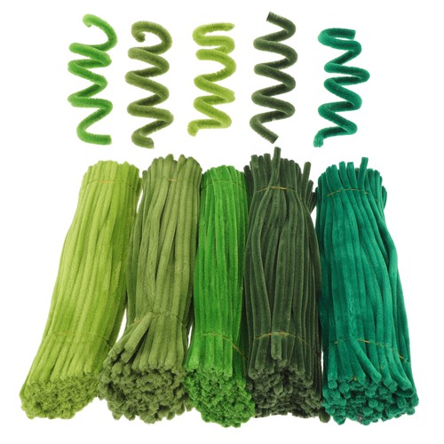  500 piezas artesanías de limpieza de tuberías tallos de chenilla para suministros de decoración de obras de arte
