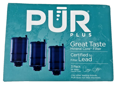 PUR PLUS 3-pack / Faucet Mount RF-9999 Replacement Filters / NEW SEALED