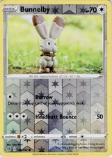 Bunnelby 146/192 Common Rebel Clash Pokemon Reverse Holo Lightly Played