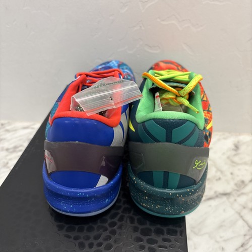 Size 8 - Nike Kobe 8 Premium What The Kobe Red Blue Green Rare - Picture 5 of 9
