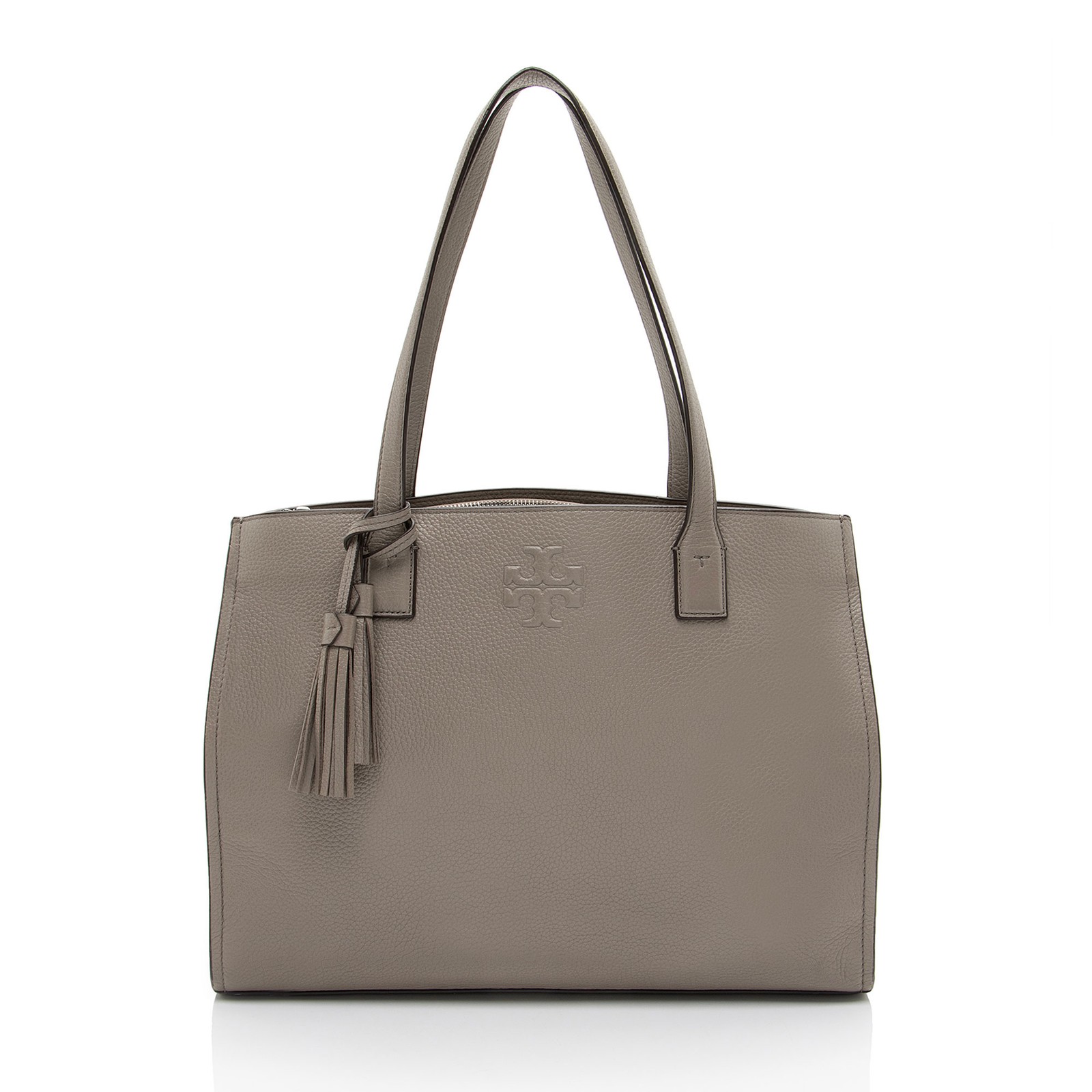 Tory Burch Pebbled Leather Thea Tassel Large Tote