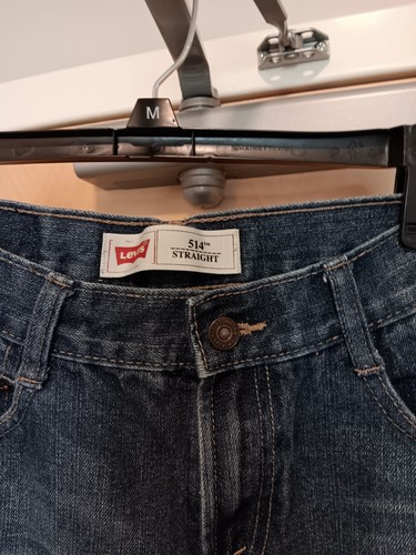 LEVI'S STRAUSS CO. 514 JEANS BLUE LEVI Wiskers cotton Pockets 28×28