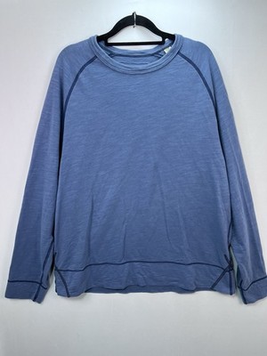 Tommy Bahama Jeans Sweatshirt Mens Large Blue Long Sleeve Round Neck Basic Layer