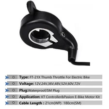 F??r E-Bike E-bike Thumb Throttle Electric Bicycle Throttle Pedelec Draussen