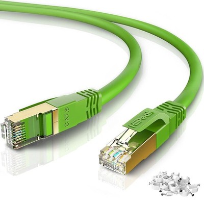 (2) Cat8 Ethernet Cable 6ft 40Gbps 2000MHz LAN Network Cord S/FTP Gold Plated