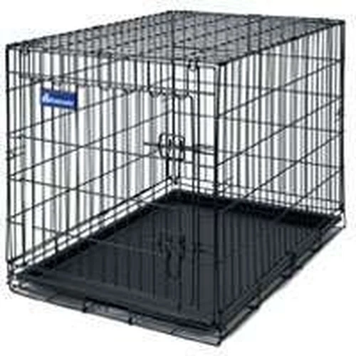 Large black top dog kennel