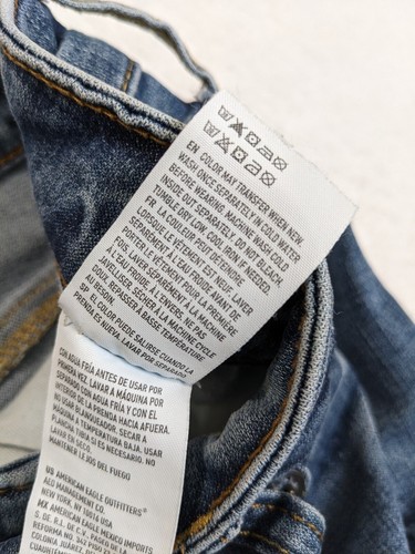 Pantalones de mezclilla American Eagle para hombre desgastados 360 Extreme Flex talla 32x30 algodón azul - Imagen 6 de 15