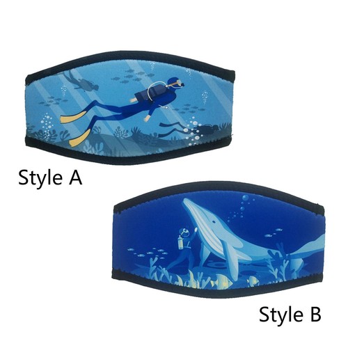 Neoprene Diving Mask Strap Covers 2-Pack - Quick Dry Sleeves For Snorkeling & Scuba Diving
