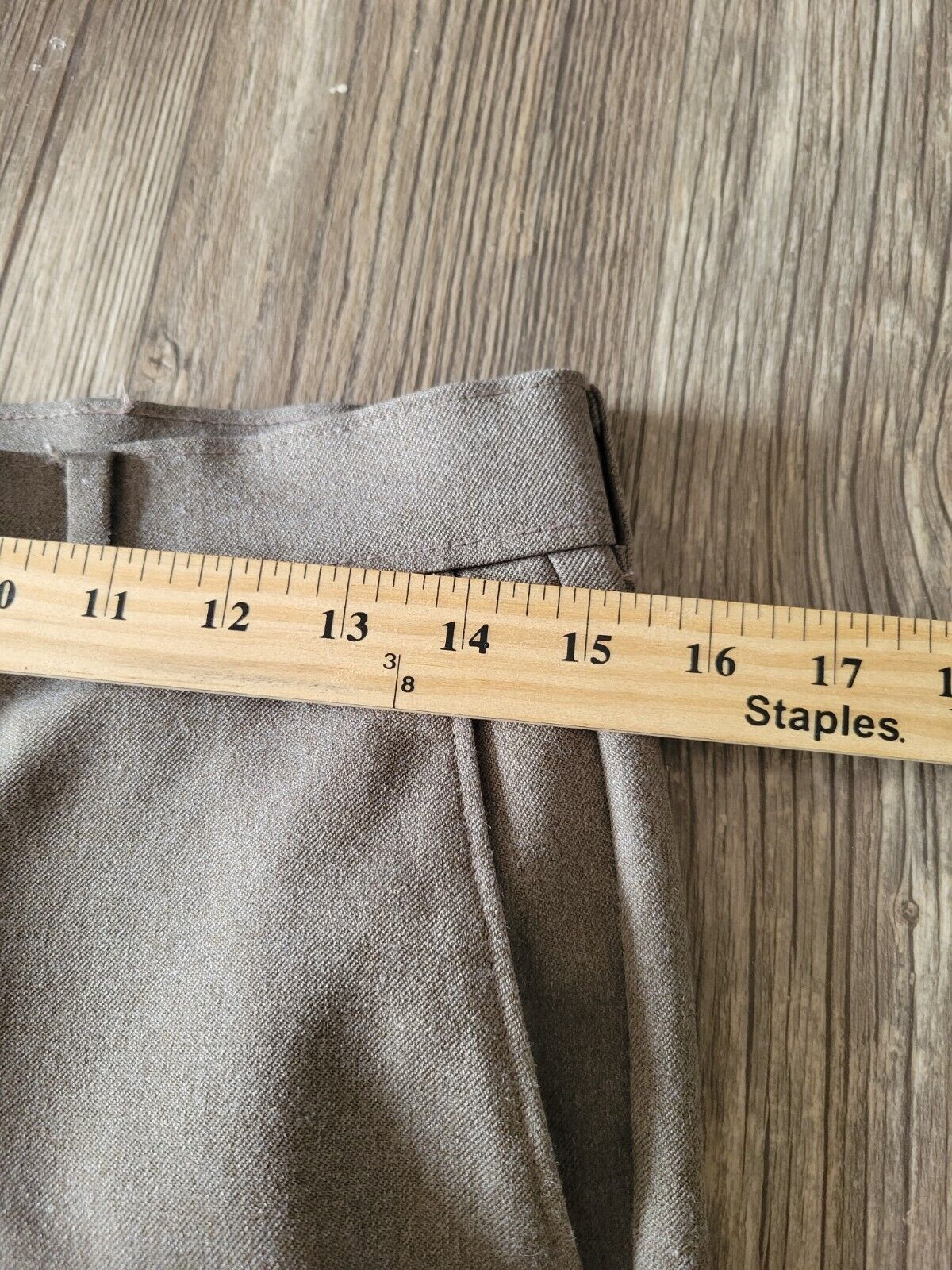 VINTAGE Levis Pants Mens 32x32 Brown Polyester Ca… - image 10