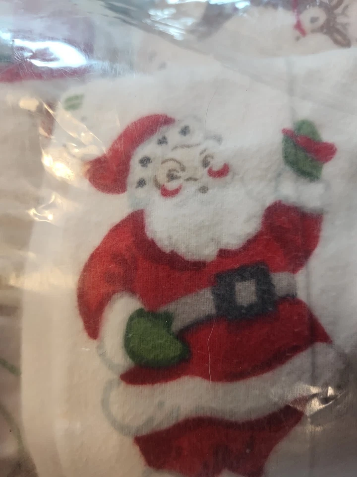 Conjunto de lençóis gêmeos de algodão orgânico Pottery Barn Kids HERITAGE SANTA Natal 2013 - Imagem 3 de 4