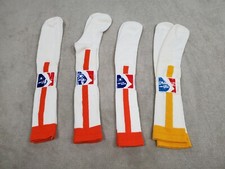 VINTAGE Hole in None Socks Mens 4-10 6.5-12 White Crew Made In USA 4 Pairs 
