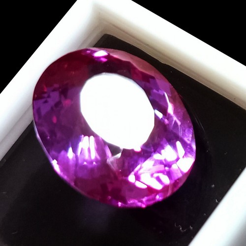 Natural Sapphire 14-16 Ct Excellent Loose Gemstone Certified Bi-Color Oval Shape - Picture 7 of 13