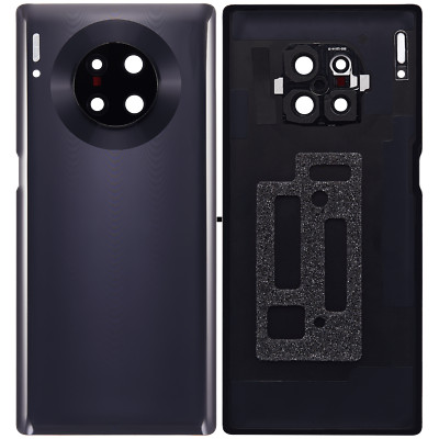 Back cover Glass With Camera Lens Compatible With Huawei Mate 30 Pro (Black)
