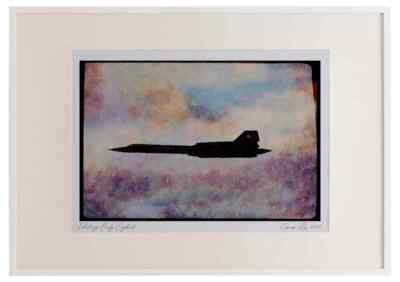 727082 Lockheed SR 71 _Blackbird_ Watercolour Picture Frame