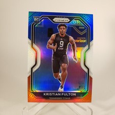 KRISTIAN FULTON 2020 Panini Prizm RED WHITE BLUE PRIZM ROOKIE Card #397 Titans