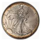 1996 1 oz Silver American Eagle - Colorful Rim Toning - BU Key Date - SKU-E2920