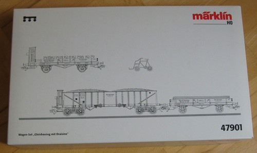 Märklin H0 47901 Wagen-Set " Gleisbauzug" mit Draisine | Zustand: Neu