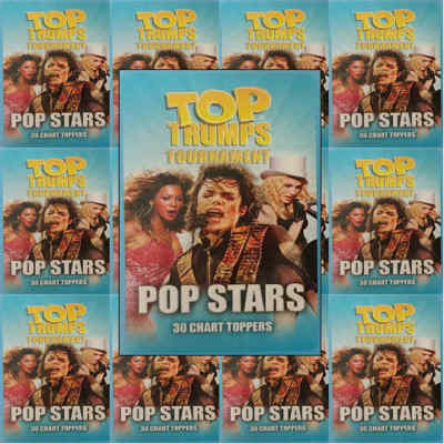 Top Trumps Einzelkarten Turnier Popstars Sänger Gruppen verschiedene Auswahl (FB3)