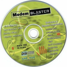 Creative DSI Modem Blaster Model DI5655 Software PCI Card Installation Driver CD