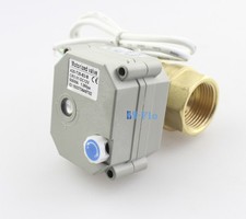 Válvula de bola motorizada de latón de 2 vías de 1/2" a 1-1/4", válvula de bola eléctrica NPT/BSP