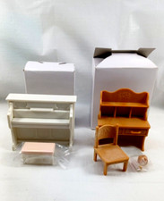 Calico Critters White Piano with Bench Hutch Desk with Chair Pencil Holder Lot