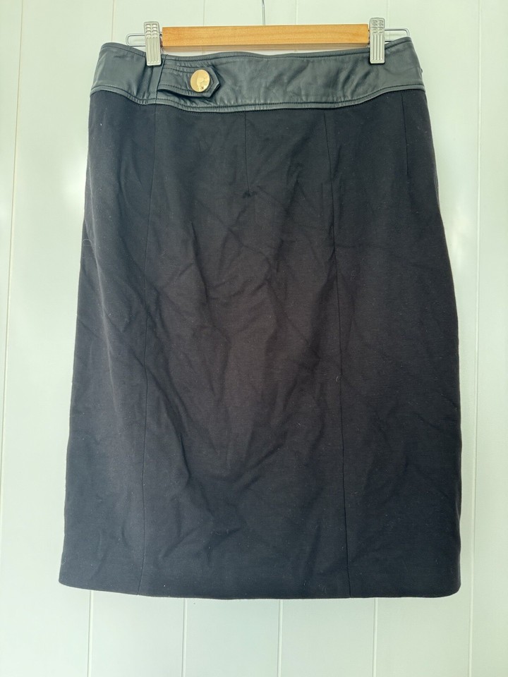 Seed Leather Wrap Skirt Size 8/10 eBay