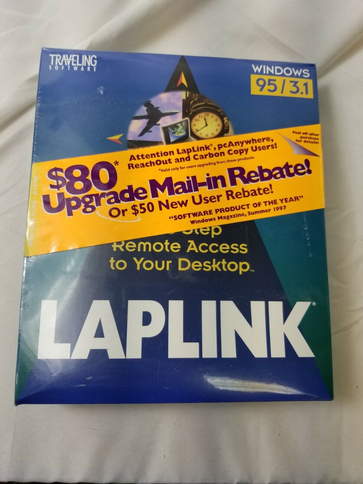 LapLink 1996 File Transfer & Remote Control Win 95 / 3.1 w/cable NEW SEALED