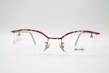 Vintage Sting 1377 Gold Copper Half-Frame Glasses Eyeglass Frame NOS