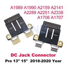 New USB-C Connector For Macbook Pro A1989 A1990 A2141 A2251 A2289 Power DC Jack
