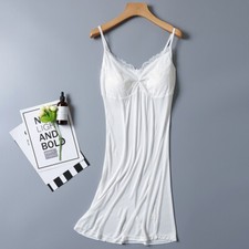Pure Silk Pajamas 100 Mulberry Silk Pad Dress Suspend Strap Nightgown Slip Dress