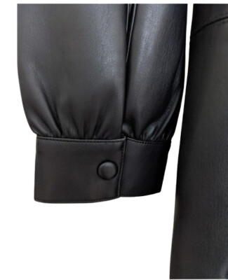 MANGO - Die-cut faux leather dress Black - 6 - Women