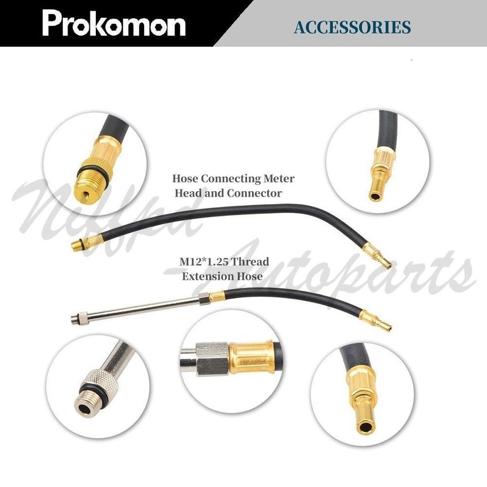 11-Piece Cylinder Compression Tester Kit For Gas Engines - 0-300 - Foto 5