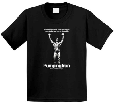 Pumping Iron, Arnold Schwarzenegger T-Shirt, Body Building Movie
