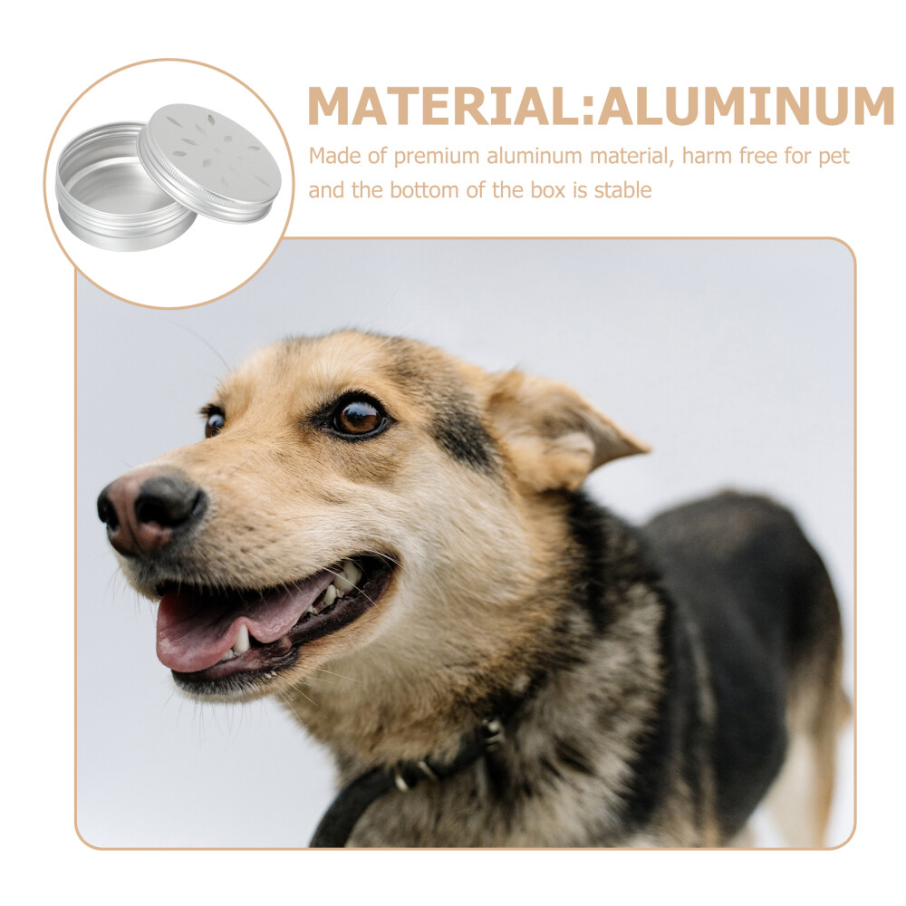 Kit Addestramento Olfatto Per Cani – 10 Lattine Metalliche Con Coperchi Forati | Scatole Riconoscimento Odori Per Cuccioli E Cani Grandi, Giochi Da Interno/Esterno, 6.8x6.8x2.5cm In Alluminio